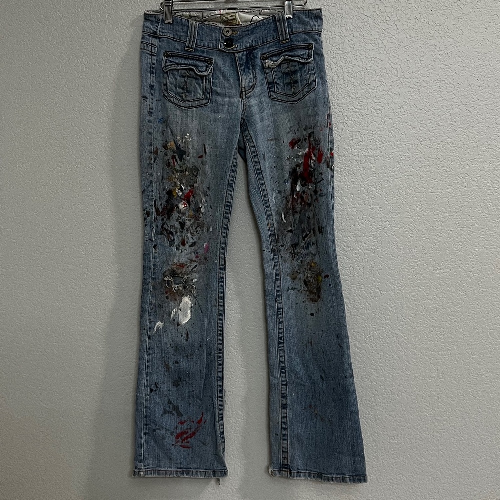 Z. Cavaricci Destroyed Flare Jeans